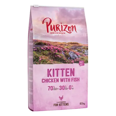 Purizon Grain-Free Dry Cat Food Economy Pack - Kitten Chicken & Fish (2 x 6.5kg)