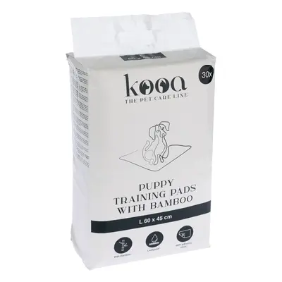 Kooa Puppy Training Pads with Bamboo - Medium: 45 x 30cm (L x W), 30 Pads