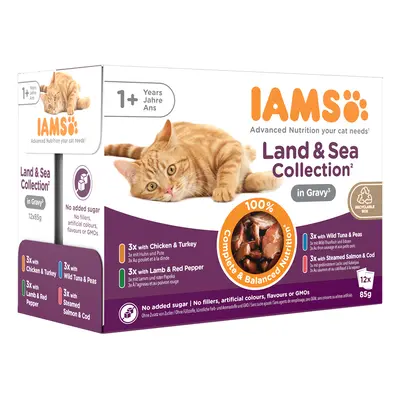 IAMS Advanced Nutrition Adult – Land & Sea Collection - in Gravy (12 x 85g)