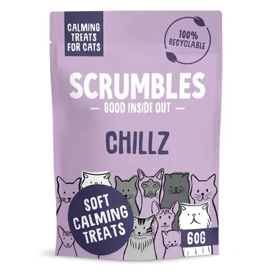 Scrumbles Chillz Calming Cat Treats - Saver Pack: 8 x 60g