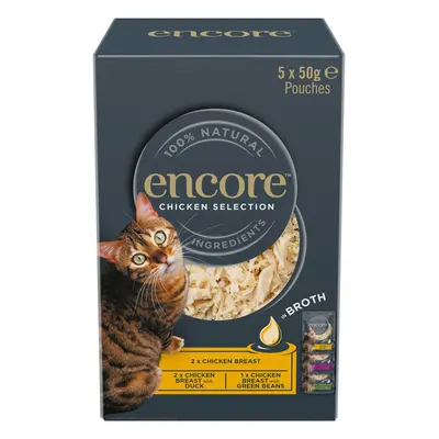 Encore Cat Pouch in Broth Saver Pack 20 x 50g - Chicken Selection (3 Varieties)