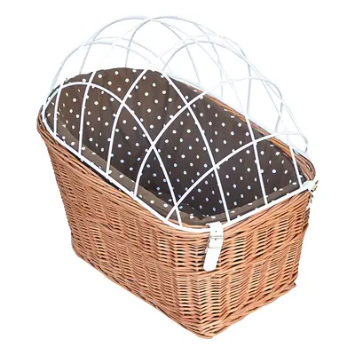 Aumüller Bicycle Basket with Protective Wire for Luggage Rack - 56 x 36 x 50 cm (L x W x H)