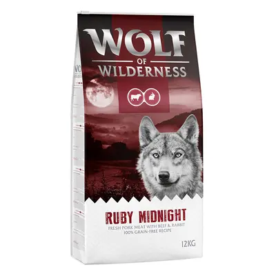 Wolf of Wilderness Economy Pack 2 x 12kg - Adult "Ruby Midnight" - Beef & Rabbit