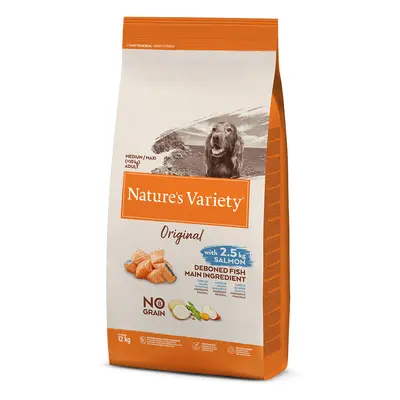 Nature's Variety No Grain Medium/Maxi Adult Salmon - Economy Pack: 2 x 12kg