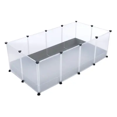 TIAKI Indoor Slot-Together Small Pet Run with Base - 145 x 75 x 46cm (L x W x H)