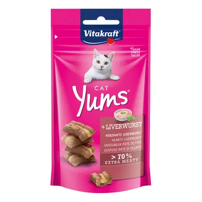 Vitakraft Cat Yums - Saver Pack: 3 x Liver Sausage (3 x 40g)