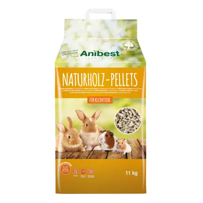 Anibest Natural Wood Pellets - Economy Pack: 2 x 20 Litres (22kg)