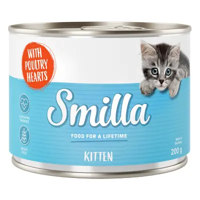 Smilla Kitten 6 x 200g - with Poultry Hearts