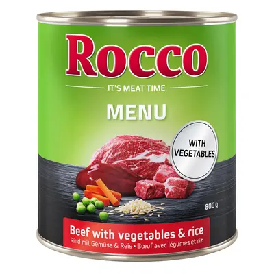 Rocco Menu 6 x 800g - Beef, Vegetables & Rice