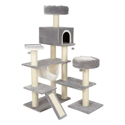 Gingerbread Cat Tree with Ladder - XXL - Grey