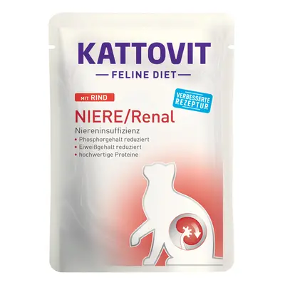 Kattovit Renal Pouches 24 x 85g - Beef