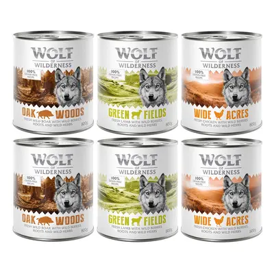 Wolf of Wilderness Adult Single Protein Mixed Packs - 6 x 800g Mixed Pack (3 Varieties)