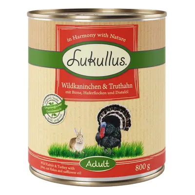 Lukullus Wild Rabbit & Turkey - 6 x 800g