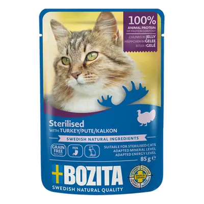 Bozita Sterilised Chunks in Jelly 12 x 85g - Turkey