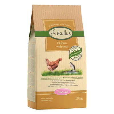 Lukullus Junior Cold-Pressed Chicken with Trout - Economy Pack: 2 x 10kg