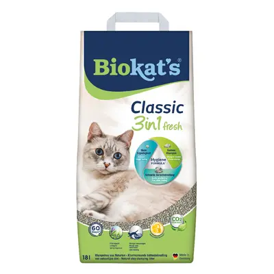 Biokat’s Classic Fresh 3in1 Cat Litter - 18l