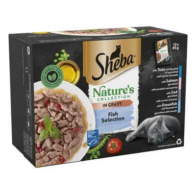 Sheba Nature's Collection Pouches 12 x 85g - Fish Collection in Gravy