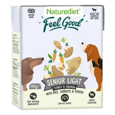 Naturediet Feel Good Senior Lite - Turkey & Chicken - Saver Pack: 36 x 390g