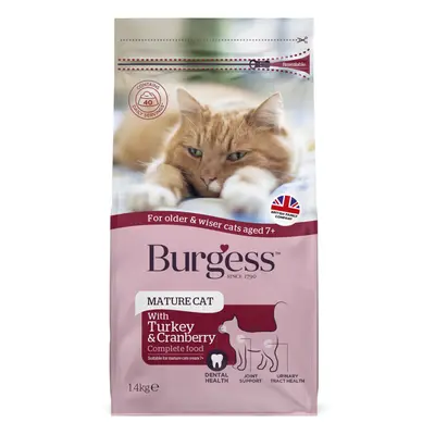 Burgess Mature Cat with Turkey & Cranberry - Economy Pack: 3 x 1.4kg