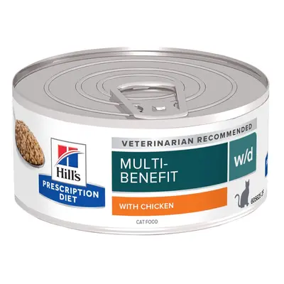 Hill's Prescription Diet Feline w/d Multi-Benefit - Chicken - Saver Pack: 48 x 156g