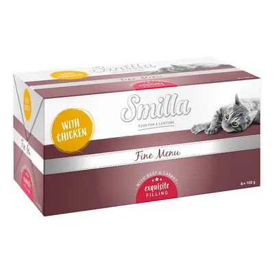 Smilla Fine Menu Exquisite Filling Saver Pack: 24 x 100g - Chicken with Beef & Carrot