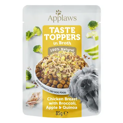 Applaws Taste Toppers in Broth 12 x 85g - Chicken Breast with Broccoli, Apple & Quinoa