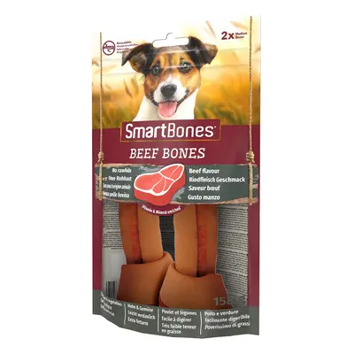 SmartBones Beef Bones for Medium Dogs - 2 Bones