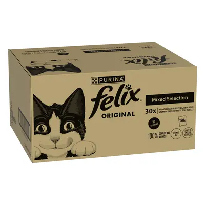 Felix Original Pouches 120 x 85g - Mixed Selection in Jelly