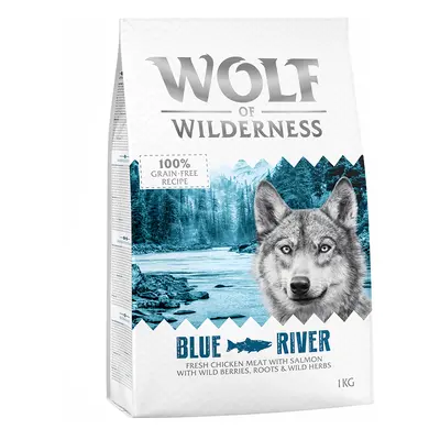 2 x 1kg Wolf of Wilderness Dry Dog Food - Try Now! - Adult "Blue River" Salmon (2 x 1kg)