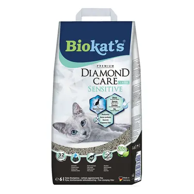 Biokat's Diamond Care Sensitive Classic Cat Litter - Economy Pack: 2 x 6l