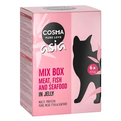 Cosma Asia in Jelly Pouches Mixed Trial Pack - 24 x 100g Mixed Pack (6 Varieties)