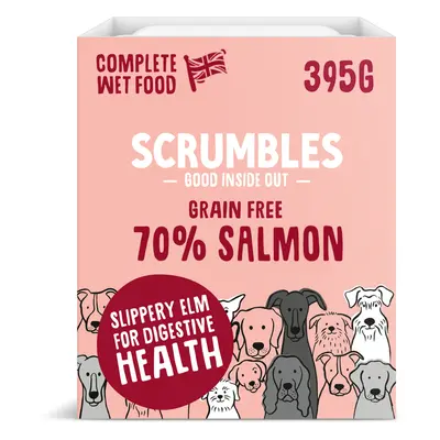 Scrumbles Grain Free Salmon Wet Dog Food - 7 x 395g