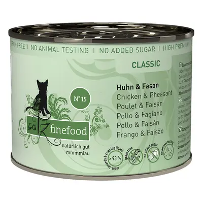 Catz finefood Can Saver Pack 12 x 200g - Chicken & Pheasant