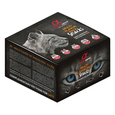 Alpha Spirit Multi-Flavour Cat Snacks - Saver Pack: 18 x 35g