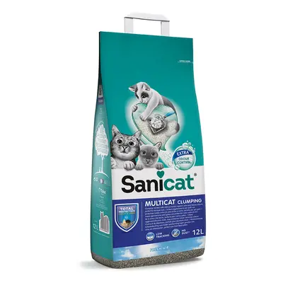 Sanicat Multicat Clumping Cat Litter - Economy Pack: 2 x 12l