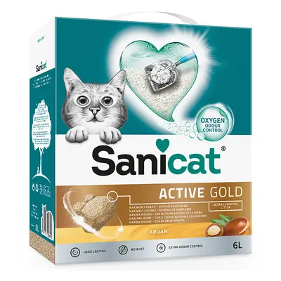 Sanicat Active Gold Clumping Cat Litter - 6l