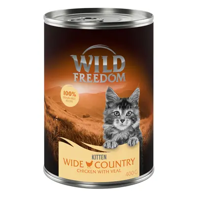 Wild Freedom Kitten 6 x 400g - Wide Country - Veal & Chicken