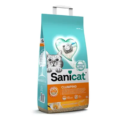 Sanicat Vanilla Mandarin Clumping Cat Litter - 8l