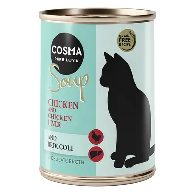 Cosma Soup 6 x 100g - Chicken with Chicken Liver & Broccoli