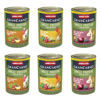 Animonda GranCarno Superfoods Adult Mixed Pack - 6 x 400g