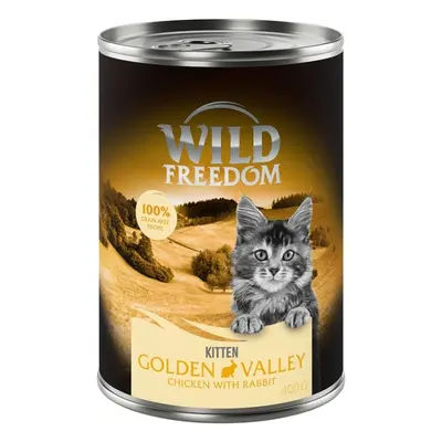 Wild Freedom Kitten 6 x 400g - Golden Valley - Rabbit & Chicken