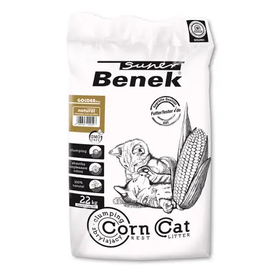 Super Benek Corn Golden Cat Litter - 35 L (approx. 22 kg)