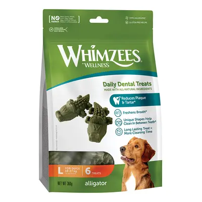 Whimzees by Wellness Alligator Snack - Size L: for large dogs (6 Snacks)