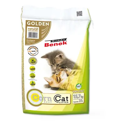 Super Benek Corn Golden Cat Litter - 25 L (approx. 15.7 kg)