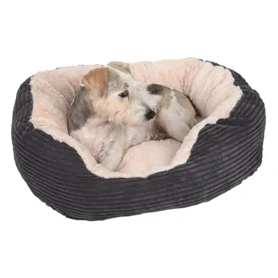 Cosy Cord cuddly bed - 63 x 53 x 15 cm (L x W x H)