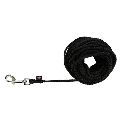 Trixie Round Drag Line - Black - Size S–M: 5m (L), 5mm diameter