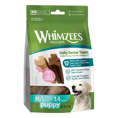 Whimzees by Wellness Sticks for Puppies - Saver Pack: 2 x Size M/L