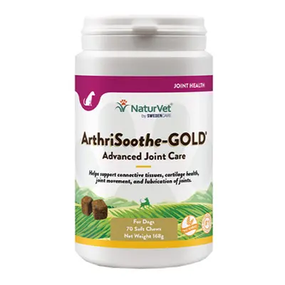 NaturVet ArthriSoothe-Gold Snacks - 70 Chews