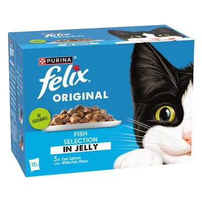 Felix Original Pouches 12 x 85g - Fish Selection in Jelly