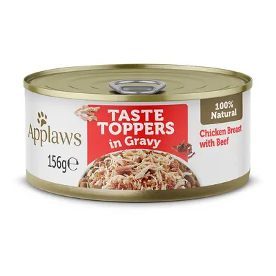 Applaws Taste Toppers in Gravy 6 x 156g - Chicken with Beef